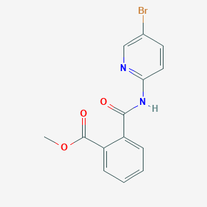 molecular formula C14H11BrN2O3 B5638624 Methyl 2-[(5-bromopyridin-2-yl)carbamoyl]benzoate 