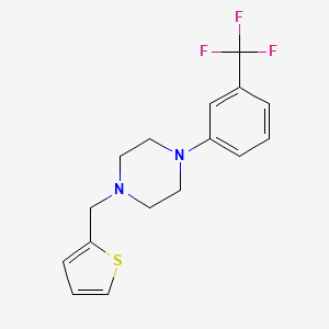 molecular formula C16H17F3N2S B5638691 1-(2-thienylmethyl)-4-[3-(trifluoromethyl)phenyl]piperazine 