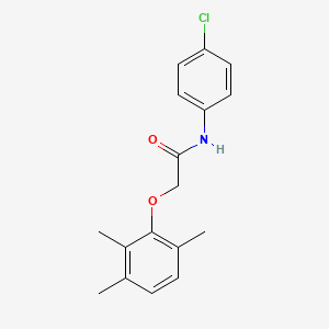 molecular formula C17H18ClNO2 B5638694 N-(4-chlorophenyl)-2-(2,3,6-trimethylphenoxy)acetamide 