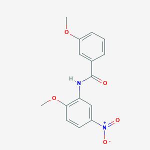 molecular formula C15H14N2O5 B5638800 3-methoxy-N-(2-methoxy-5-nitrophenyl)benzamide 