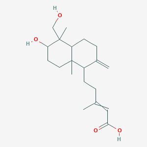 molecular formula C20H32O4 B563881 ent-3|A,18-Dihydroxylabda-8(17),13E-dien-15-oic acid CAS No. 99624-39-2