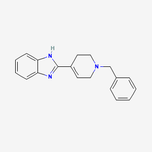 molecular formula C19H19N3 B5638812 2-(1-benzyl-1,2,3,6-tetrahydro-4-pyridinyl)-1H-benzimidazole 