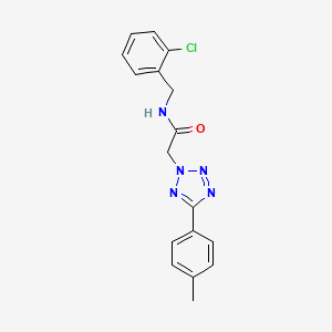 molecular formula C17H16ClN5O B5638828 N-(2-chlorobenzyl)-2-[5-(4-methylphenyl)-2H-tetrazol-2-yl]acetamide 