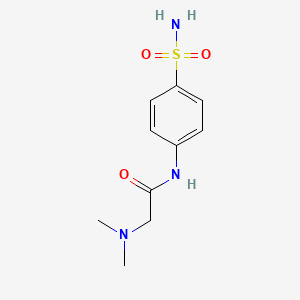 molecular formula C10H15N3O3S B5638839 N~1~-[4-(aminosulfonyl)phenyl]-N~2~,N~2~-dimethylglycinamide CAS No. 343968-77-4