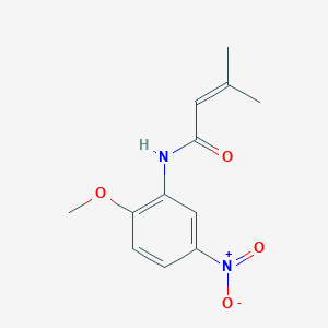 N-(2-methoxy-5-nitrophenyl)-3-methyl-2-butenamide