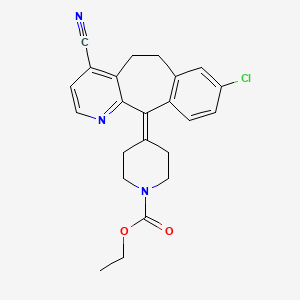 molecular formula C23H22ClN3O2 B563889 4-Cyano Loratadine CAS No. 860010-33-9