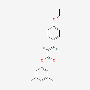 molecular formula C19H20O3 B5638910 3,5-dimethylphenyl 3-(4-ethoxyphenyl)acrylate 