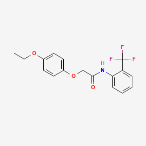 molecular formula C17H16F3NO3 B5638974 2-(4-ethoxyphenoxy)-N-[2-(trifluoromethyl)phenyl]acetamide 