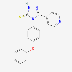 4-(4-phenoxyphenyl)-5-(4-pyridinyl)-4H-1,2,4-triazole-3-thiol
