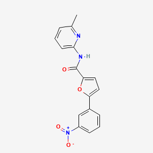 molecular formula C17H13N3O4 B5639033 N-(6-methyl-2-pyridinyl)-5-(3-nitrophenyl)-2-furamide 