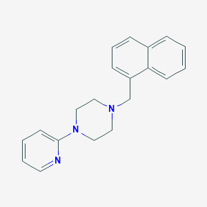 molecular formula C20H21N3 B5639095 1-(1-naphthylmethyl)-4-(2-pyridinyl)piperazine 