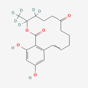molecular formula C18H22O5 B563911 rac Zearalenone-d6 CAS No. 1185236-04-7