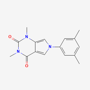 molecular formula C16H17N3O2 B5639128 6-(3,5-dimethylphenyl)-1,3-dimethyl-1H-pyrrolo[3,4-d]pyrimidine-2,4(3H,6H)-dione 