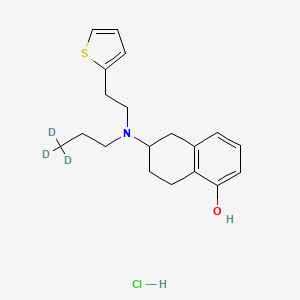 molecular formula C19H26ClNOS B563914 rac Rotigotine-d3 Hydrochloride Salt CAS No. 1215846-20-0