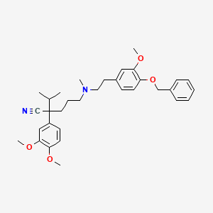 molecular formula C33H42N2O4 B563915 p-O-Desmethyl p-O-Benzyl Verapamil CAS No. 114829-62-8