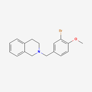 molecular formula C17H18BrNO B5639153 2-(3-bromo-4-methoxybenzyl)-1,2,3,4-tetrahydroisoquinoline 