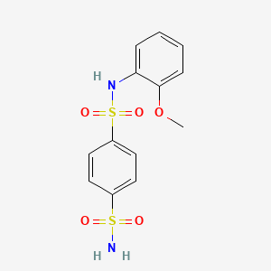 molecular formula C13H14N2O5S2 B5639178 N-(2-methoxyphenyl)-1,4-benzenedisulfonamide 