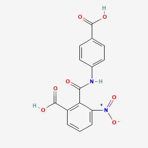 molecular formula C15H10N2O7 B5639181 2-{[(4-carboxyphenyl)amino]carbonyl}-3-nitrobenzoic acid 