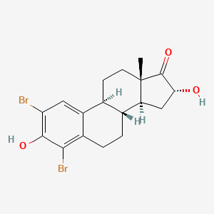 molecular formula C18H20Br2O3 B563919 2,4-Dibromo-16a-hydroxyestrone CAS No. 79258-14-3