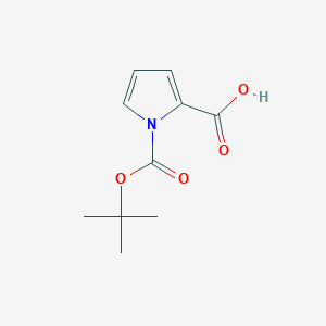 molecular formula C10H13NO4 B056392 1-(叔丁氧羰基)-1H-吡咯-2-羧酸 CAS No. 117657-40-6
