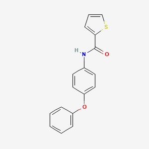 molecular formula C17H13NO2S B5639229 N-(4-苯氧基苯基)-2-噻吩甲酰胺 