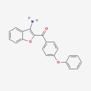 molecular formula C21H15NO3 B5639274 (3-amino-1-benzofuran-2-yl)(4-phenoxyphenyl)methanone 