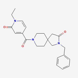 2-benzyl-8-[(1-ethyl-2-oxo-1,2-dihydropyridin-4-yl)carbonyl]-2,8-diazaspiro[4.5]decan-3-one