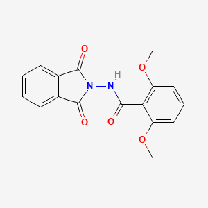molecular formula C17H14N2O5 B5639334 N-(1,3-dioxo-1,3-dihydro-2H-isoindol-2-yl)-2,6-dimethoxybenzamide 