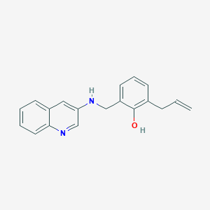 molecular formula C19H18N2O B5639338 2-allyl-6-[(3-quinolinylamino)methyl]phenol 