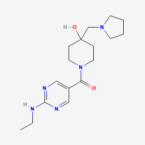 1-{[2-(ethylamino)-5-pyrimidinyl]carbonyl}-4-(1-pyrrolidinylmethyl)-4-piperidinol