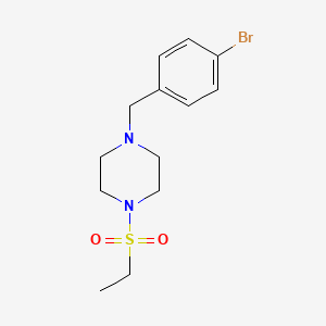molecular formula C13H19BrN2O2S B5639357 1-(4-bromobenzyl)-4-(ethylsulfonyl)piperazine 