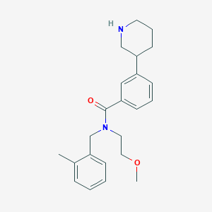 N-(2-methoxyethyl)-N-(2-methylbenzyl)-3-piperidin-3-ylbenzamide