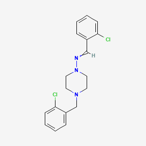 molecular formula C18H19Cl2N3 B5639398 4-(2-chlorobenzyl)-N-(2-chlorobenzylidene)-1-piperazinamine CAS No. 5788-37-4