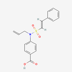 4-{allyl[(2-phenylvinyl)sulfonyl]amino}benzoic acid