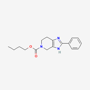molecular formula C17H21N3O2 B5639583 butyl 2-phenyl-1,4,6,7-tetrahydro-5H-imidazo[4,5-c]pyridine-5-carboxylate 