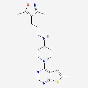 N-[3-(3,5-dimethylisoxazol-4-yl)propyl]-1-(6-methylthieno[2,3-d]pyrimidin-4-yl)piperidin-4-amine