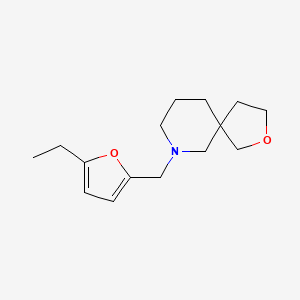 molecular formula C15H23NO2 B5639638 7-[(5-ethyl-2-furyl)methyl]-2-oxa-7-azaspiro[4.5]decane 