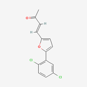 molecular formula C14H10Cl2O2 B5639642 4-[5-(2,5-dichlorophenyl)-2-furyl]-3-buten-2-one 