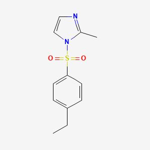 molecular formula C12H14N2O2S B5639663 1-[(4-ethylphenyl)sulfonyl]-2-methyl-1H-imidazole CAS No. 5472-52-6