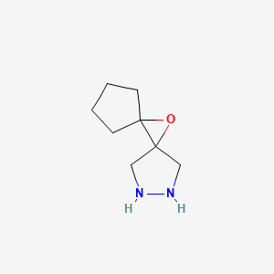 molecular formula C8H14N2O B563977 11-Oxa-2,3-diazadispiro[4.0.4~6~.1~5~]undecane CAS No. 104399-58-8
