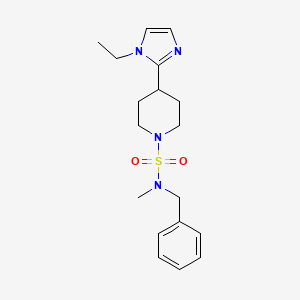 N-benzyl-4-(1-ethyl-1H-imidazol-2-yl)-N-methyl-1-piperidinesulfonamide