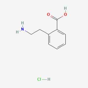 molecular formula C9H12ClNO2 B563983 2-(2-Aminoethyl)benzoic acid hydrochloride CAS No. 102879-42-5