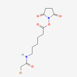 molecular formula C12H17BrN2O5 B563984 Succinimidyl-6-(bromoacetamido)caproate CAS No. 109880-16-2