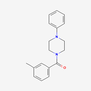 molecular formula C18H20N2O B5639920 1-(3-methylbenzoyl)-4-phenylpiperazine 