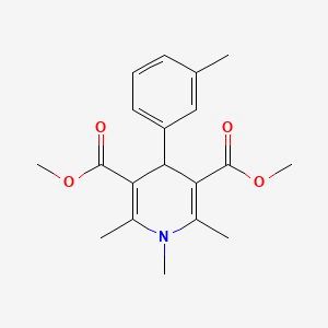 dimethyl 1,2,6-trimethyl-4-(3-methylphenyl)-1,4-dihydro-3,5-pyridinedicarboxylate