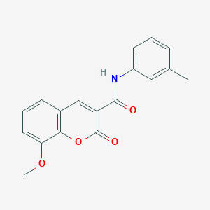 8-methoxy-N-(3-methylphenyl)-2-oxo-2H-chromene-3-carboxamide