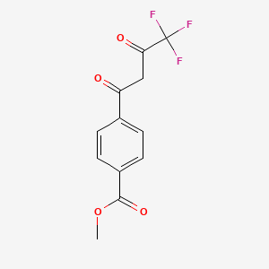molecular formula C12H9F3O4 B563999 (4-Methoxycarbonylbenzoyl)trifluoroacetone CAS No. 1076198-42-9