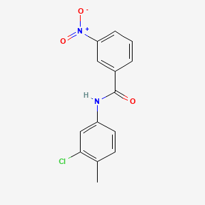 molecular formula C14H11ClN2O3 B5639993 N-(3-chloro-4-methylphenyl)-3-nitrobenzamide CAS No. 73544-86-2
