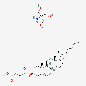 molecular formula C35H61NO7 B564000 半琥珀酸胆固醇三盐 CAS No. 102601-49-0