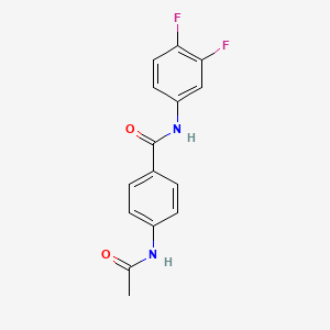 4-(acetylamino)-N-(3,4-difluorophenyl)benzamide